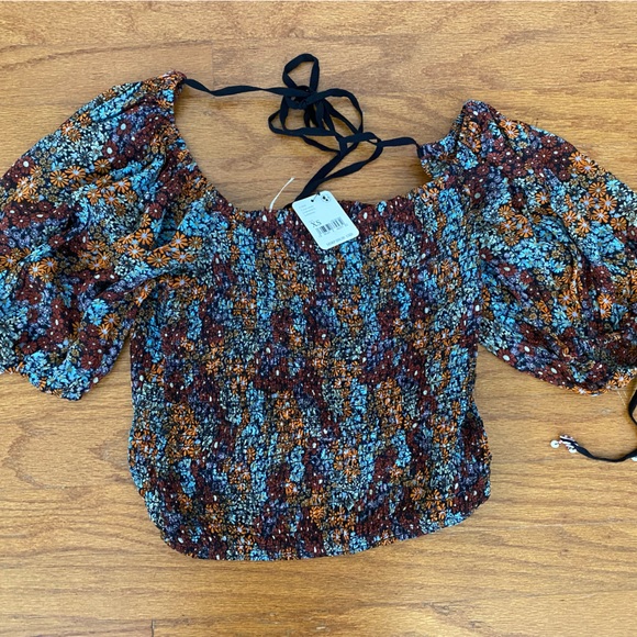 🆕 FREE PEOPLE Back on Top Crop Top Dark Combo - Picture 6 of 8